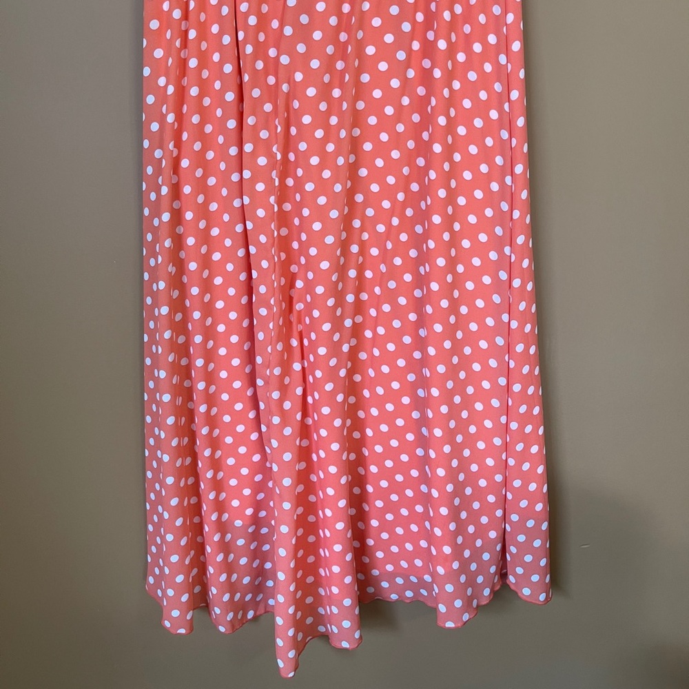 Coral polka dot Maxi
